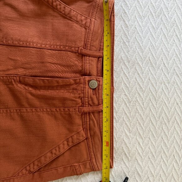 Knox Rose High Rise Anywhere Flare Pant Rust Orange Brown Stretch Size 6 - Picture 9 of 9